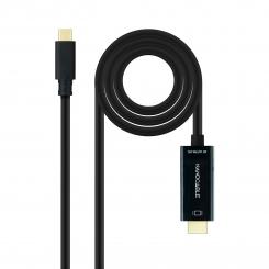 Nanocable Cable Conversor USB-C a HDMI, USB-C/M  HDMI/M, Negro, 5 m